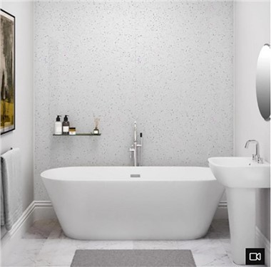 White Sparkle PVC zidne ploče